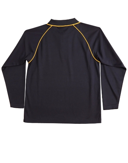 Picture of Winning Spirit, Childrens Cooldry Raglan L/S Polo